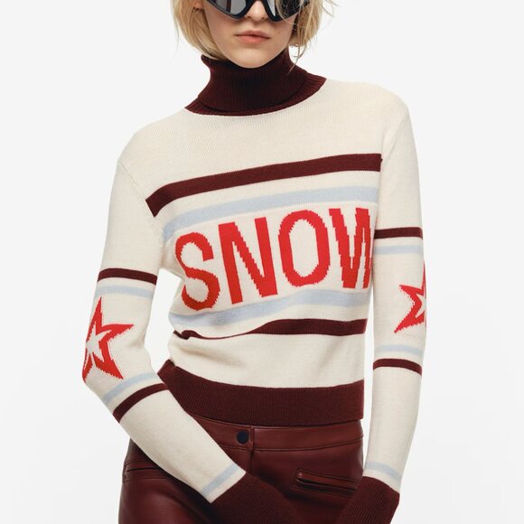 Perfect Moment H&M Intarsia-Knit Wool Sweater - Picture 4 of 6